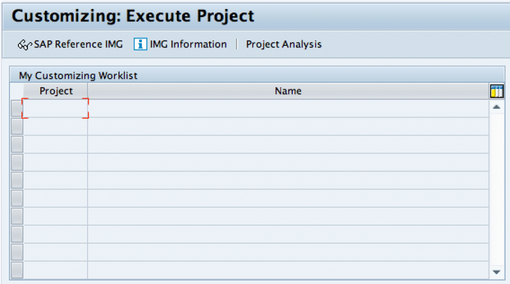 SAP Reference IMG