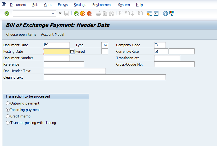 Bills of Exchange Payment in SAP 