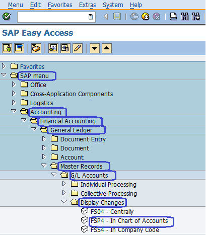 T Code To Display Chart Of Accounts In Sap