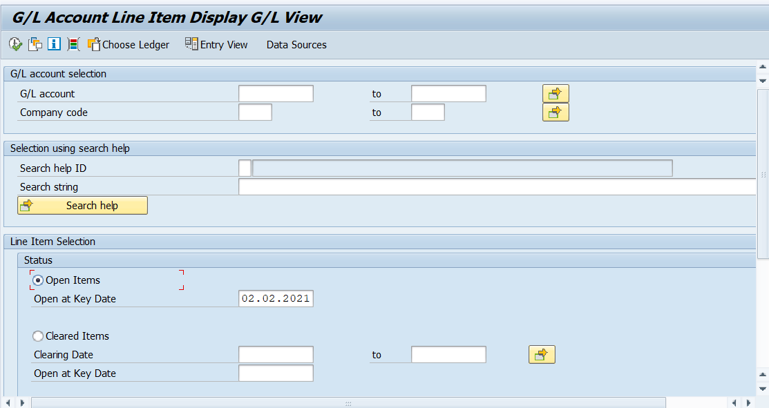 sap account assignment category gl account