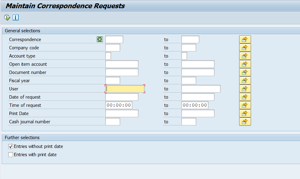 How to Maintain Correspondence Request in SAP