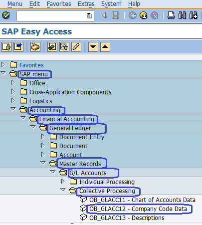План счетов в sap