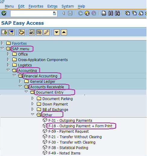 Outgoing Payment with printout in SAP Outgoing Payment with printout