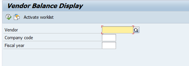 Vendor Balance display in SAP