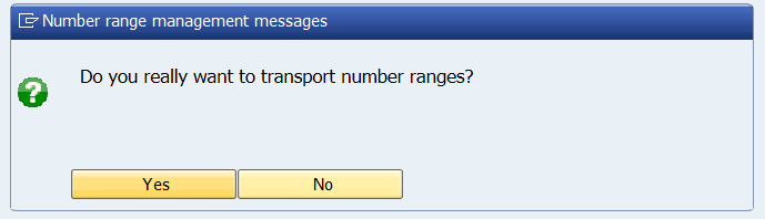 number range management messages in SAP