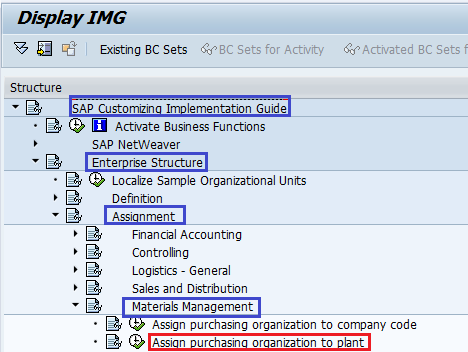company plant assignment in sap