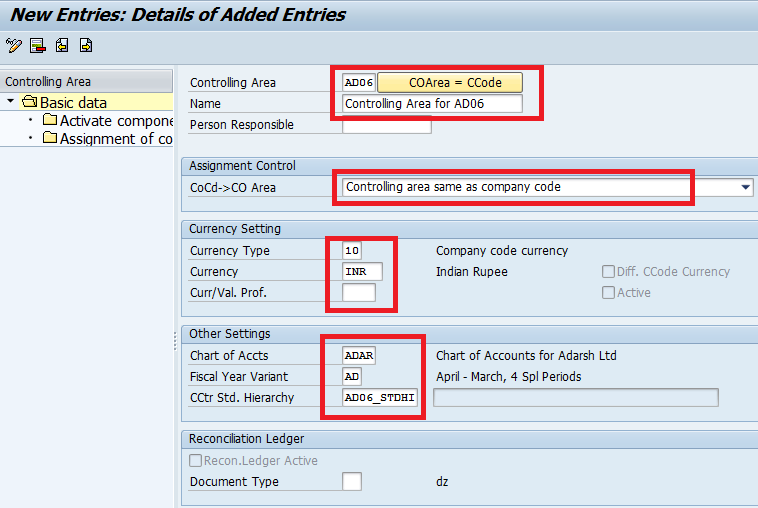 Activate The Cost Objects In Controlling Area Sap