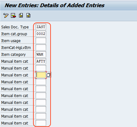 assignment category k in sap