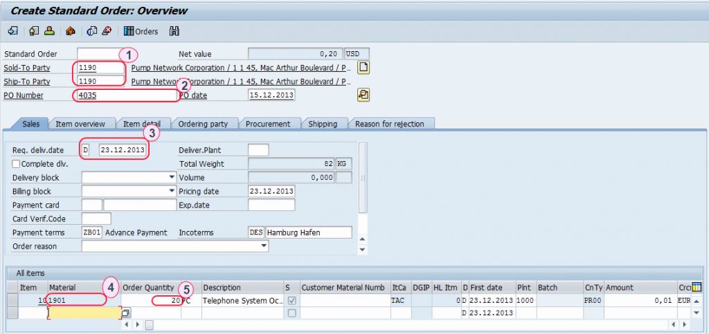 account assignment in sales order sap