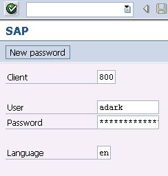 sap logon details