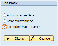 Create and Change Parameters (RZ10) change