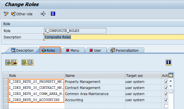 sap user roles assignment table