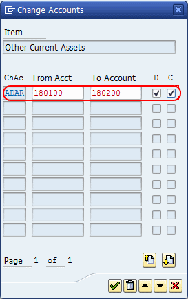 Assign Gl accounts in Financial Statements Versions