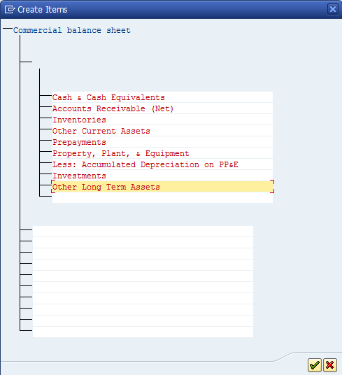 Create FSV items