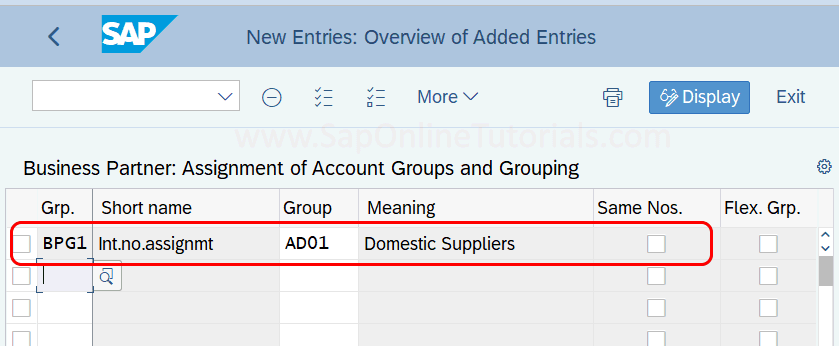 define number assignment for direction bp