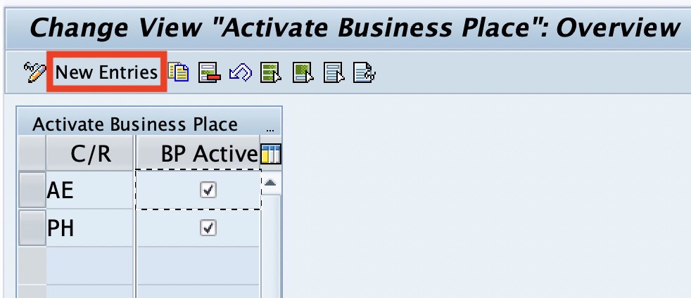 business place assignment in sap